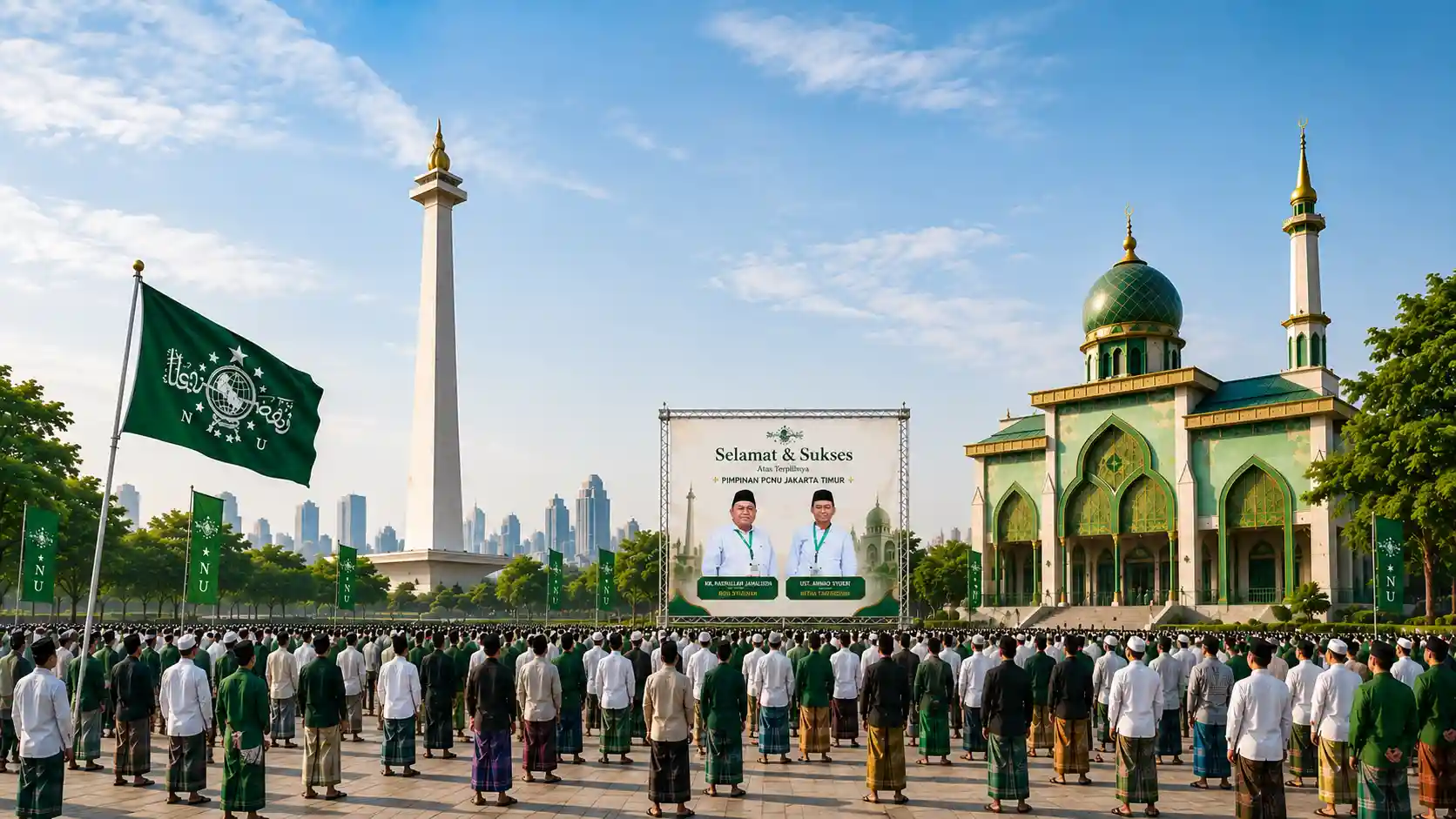 Kebersamaan pengurus dan warga Nahdlatul Ulama Pengurus Wilayah Provinsi Di Yogyakarta